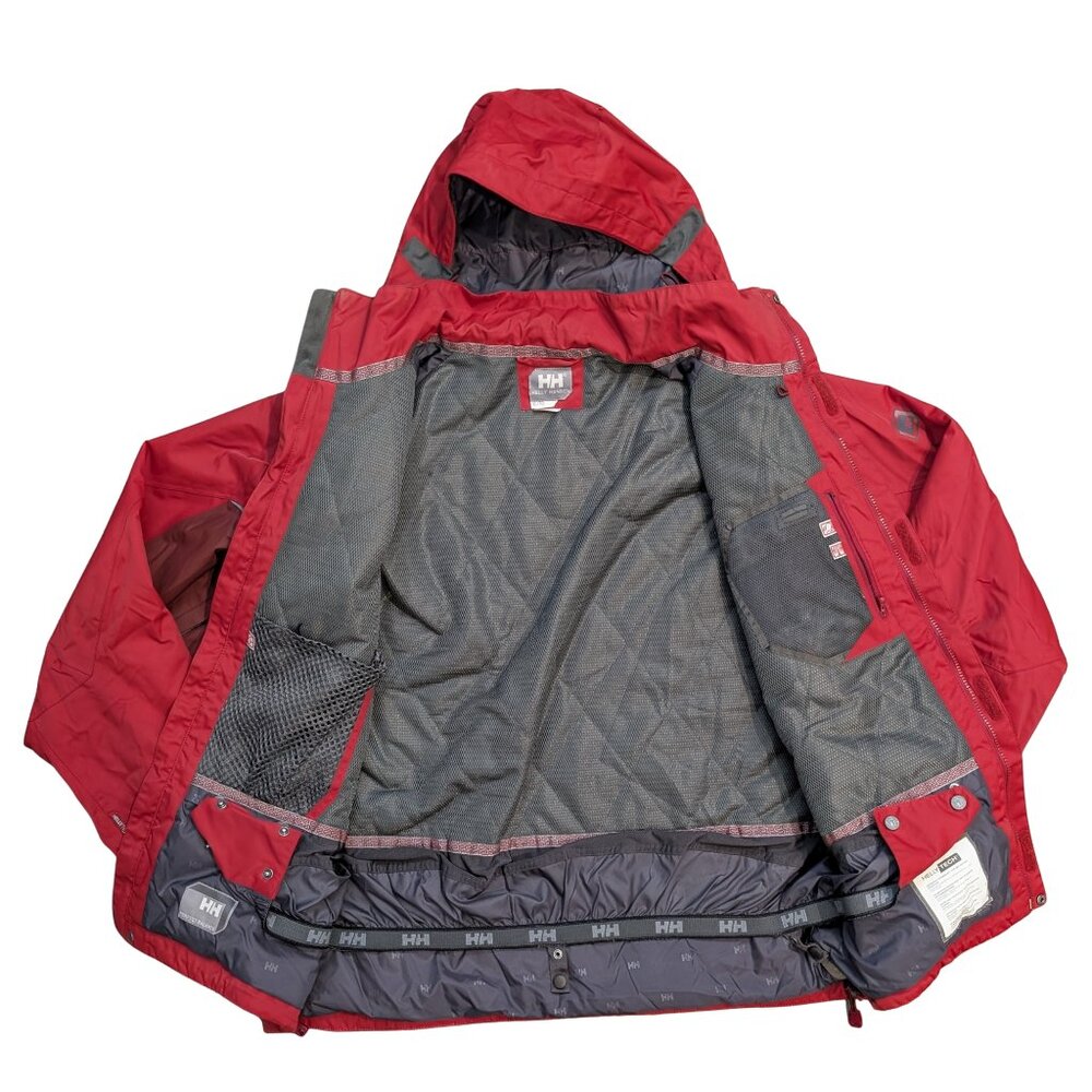 Helly Hansen Helly Tech Ski Jacket Red Grey Xl Wa… - image 5